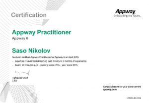 Appway_AcademyCertificationPractitioner - Saso Nikolov - April 2015